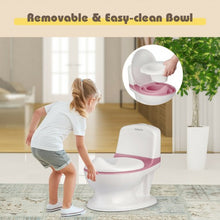 Load image into Gallery viewer, Kids Realistic Flushing Sound Lighting Potty Training Transition Toilet -Pink