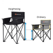 Load image into Gallery viewer, Portable 38'' Oversized High Camping Fishing Folding Chair