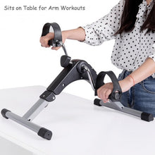 Load image into Gallery viewer, Folding Under Desk Indoor Pedal Exercise Bike for Arms Legs