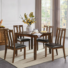 Load image into Gallery viewer, 5-Piece Wood Dining Table Set