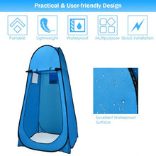 Load image into Gallery viewer, Pop Up Camping Shower Toilet Changing Room Tent-Blue