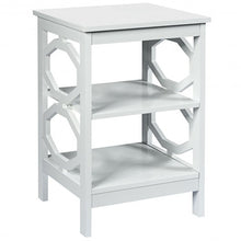 Load image into Gallery viewer, 3-tier Nightstand Sofa Side End Accent Table-White