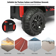 Load image into Gallery viewer, 12V Kids RC Electric Ride On Off-Road UTV Truck with MP3 and Light-Red