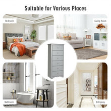 Load image into Gallery viewer, 6 Drawers Chest Dresser Clothes Storage Bedroom Furniture Cabinet-Gray