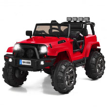 Load image into Gallery viewer, 12V Kids Remote Control Riding Truck Car with LED Lights-Red