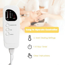 Load image into Gallery viewer, Massage Bed Warmer Heating Pad with 5 Heat Settings