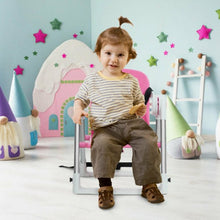 Load image into Gallery viewer, Baby Booster Folding Travel High Chair with Safety Belt & Tray-Pink