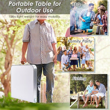 Load image into Gallery viewer, Height Adjustable Folding Camping Table-Gray