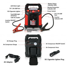 Load image into Gallery viewer, Jump Starter Air Compressor Power Bank Charger with LED Light and DC Outlet