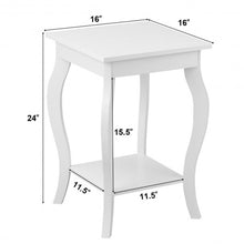 Load image into Gallery viewer, Set of 2 Accent Side Tables with Shelf