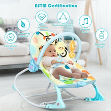 Load image into Gallery viewer, Adjustable Toddler Swing Bouncer & Rocker-Blue