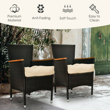 Load image into Gallery viewer, 21 Inch x 21 Inch Patio Chair Seat Cushion Pads for Indoor and Outdoor-Beige