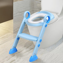 Load image into Gallery viewer, Toddler Toilet Potty Training Seat with Non-Slip Ladder-Blue