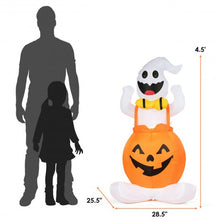 Load image into Gallery viewer, 4.5' Halloween Inflatable Ghost in Pumpkin with Light