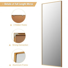 Load image into Gallery viewer, 59''Full Length Mirror Large Rectangle Bedroom Mirror-Golden