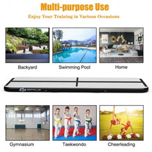 Load image into Gallery viewer, 13 Feet Air Track Inflatable Gymnastics Tumbling Mat with Pump -Black