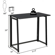 Load image into Gallery viewer, Foldable Home and Office Computer Desk-Black
