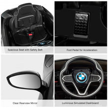 Load image into Gallery viewer, 12V Licensed BMW I8 Kids Ride On Car-Black