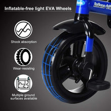 Load image into Gallery viewer, 4-in-1 Kids Tricycle with Adjustable Push Handle-Blue