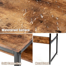 Load image into Gallery viewer, 55" Computer Desk Writing Table Workstation Home Office w/ Bookshelf-RB