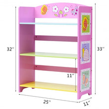 Load image into Gallery viewer, Kids Adorable Corner Adjustable Bookshelf with 3 Shelves