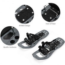Load image into Gallery viewer, 22 inch Lightweight All Terrain Snowshoes with Bag Anti-Slip-Gray