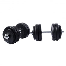Load image into Gallery viewer, 66 lbs Adjustable Cap Gym Weight Dumbbell Set