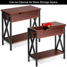 Load image into Gallery viewer, Flip Top End Table Sofa Side Console Table-Coffee