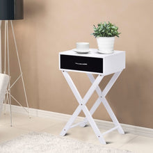 Load image into Gallery viewer, Campaign Style Modern X-Shape Accent Side End Table