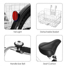 Load image into Gallery viewer, 24" Single Speed 3-wheel Bicycle Adult Tricycle Seat-Black