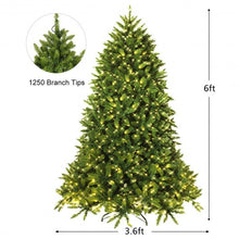 Load image into Gallery viewer, Premium Hinged Artificial Fir Christmas Tree with LED Lights-6 ft