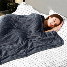 Load image into Gallery viewer, Flannel Electric Blanket Heated Throw with 3 Heat Settings