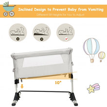 Load image into Gallery viewer, Travel Portable Baby Bed Side Sleeper Bassinet Crib with Carrying Bag-Beige