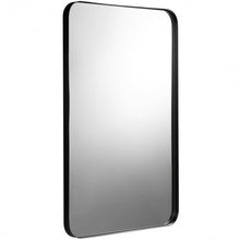 Load image into Gallery viewer, 32" x 20" Metal Frame Wall-Mounted Rectangle Mirror-Black