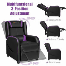 Load image into Gallery viewer, Home Massage Gaming Recliner Chair-Purple
