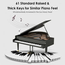 Load image into Gallery viewer, 61-key MIDI Bluetooth Portable Electronic Piano