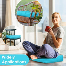 Load image into Gallery viewer, 21" x 21" Patio Chair Seat Cushion Pads for Indoor and Outdoor-Turquoise