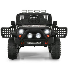 Load image into Gallery viewer, 12V Kids Remote Control Electric  Ride On Truck Car with Lights and Music -Black
