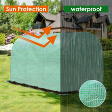 Load image into Gallery viewer, 6 Windows Steel Frame Backyard Walk-in Greenhouse