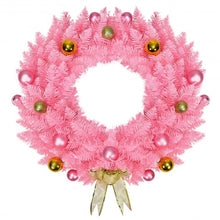 Load image into Gallery viewer, 24" Artificial PVC Christmas Wreath with Ornament Balls