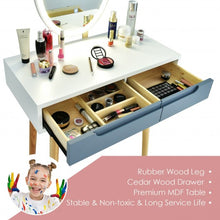 Load image into Gallery viewer, Touch Screen Vanity Makeup Table Stool Set -Gray