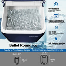Load image into Gallery viewer, 44 lbs Portable Countertop Ice Maker Machine with Scoop-Navy