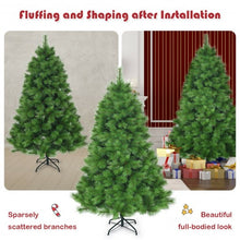 Load image into Gallery viewer, 6 ft Hinged Artificial Christmas Tree Holiday Decoration with Stand