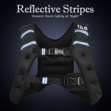 Load image into Gallery viewer, Training Adjustable Workout Weighted Vest with Mesh Bag-12 lbs