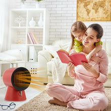 Load image into Gallery viewer, 1500 W Portable Mini Electric Desktop Fan heater-Red
