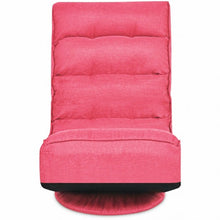 Load image into Gallery viewer, 5-Position Folding Floor Gaming Chair-Pink