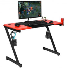 Load image into Gallery viewer, Computer Gaming Desk with Large Carbon Fiber Surface