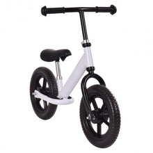 Load image into Gallery viewer, 12" Kids No-Pedal Bike with Adjustable Seat -White