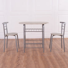 Load image into Gallery viewer, 3 pcs Home Kitchen Bistro Pub Dining Table 2 Chairs Set