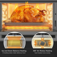Load image into Gallery viewer, 26.4 Qt 1800W 10-in-1 Air Fryer Toaster Oven with Recipe